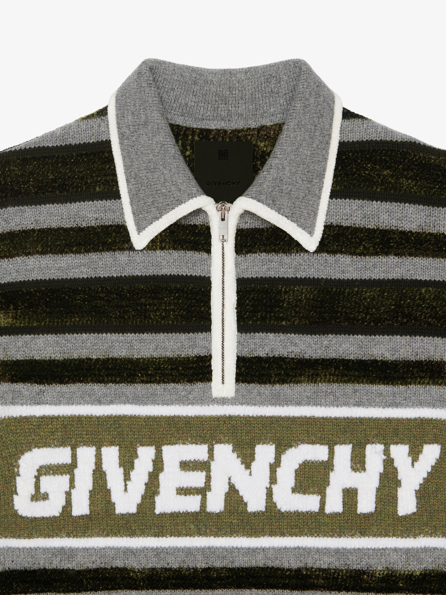 GIVENCHY MEN'S ZIP UP POLO COLLAR SWEATER NWT