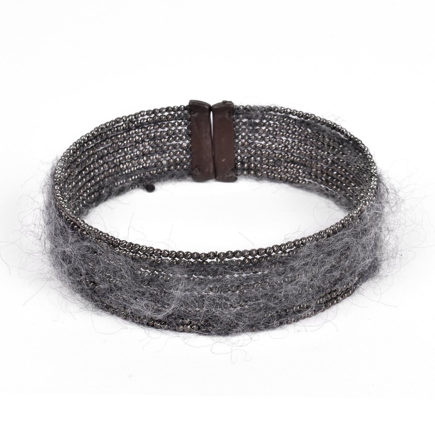 BRUNELLO CUCINELLI WOMEN'S MONILI BEAD AND WOOL CHOKER NECKLACE