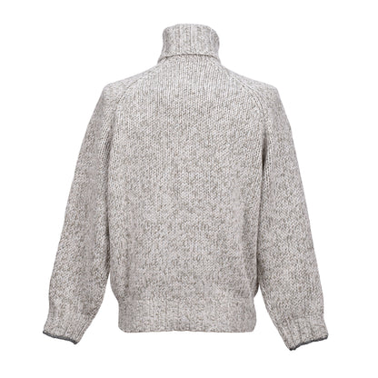BRUNELLO CUCINELLI MEN'S HEAVY KNIT CASHMERE TURTLE NECK SWEATER /PULLOVER