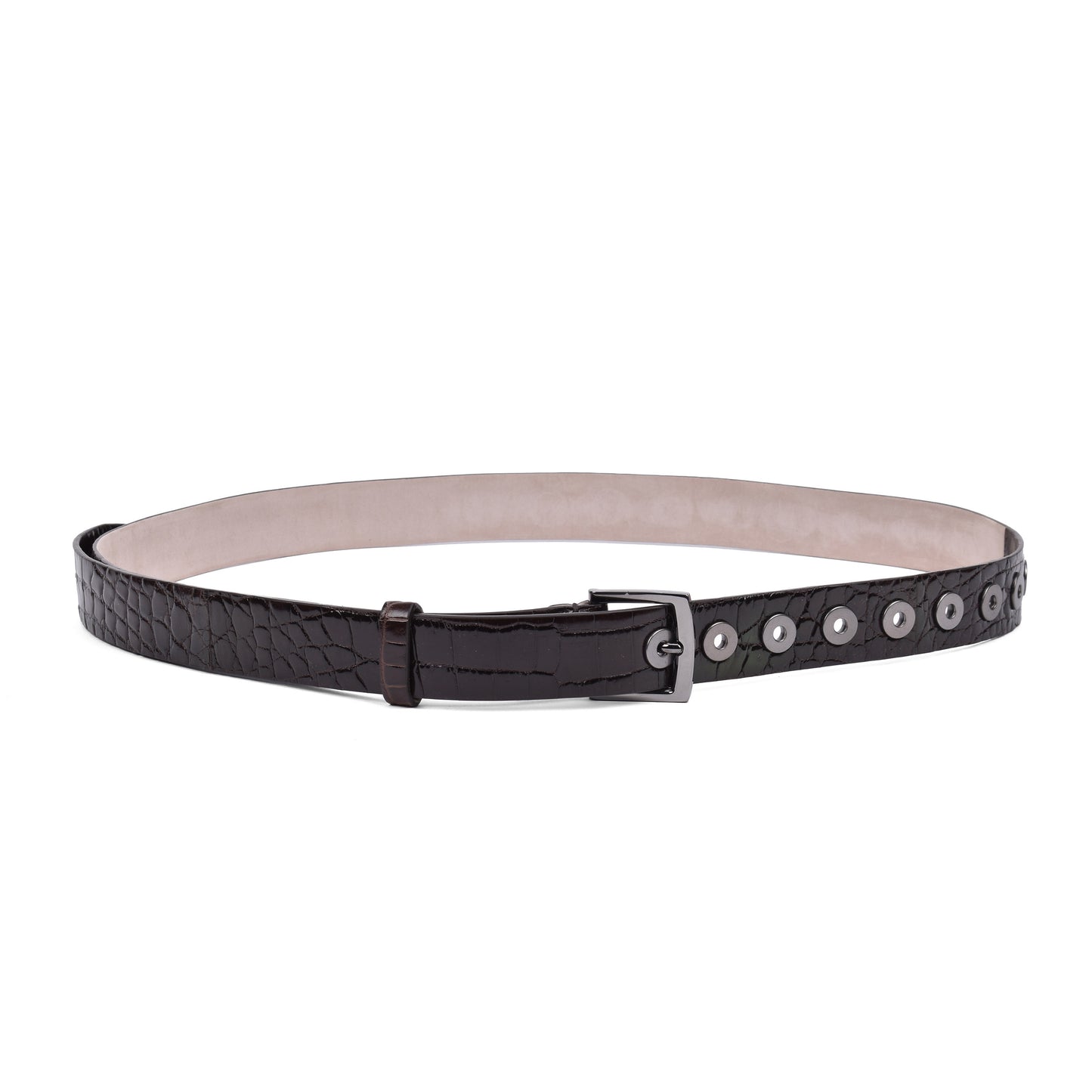 BRUNELLO CUCINELLI WOMEN'S 100% GENUINE CROCODILE BELT