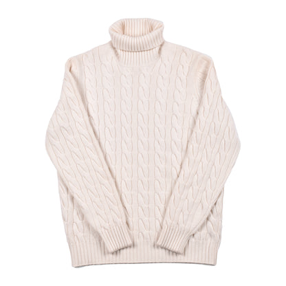 BRUNELLO CUCINELLI MEN'S 100% CASHMERE CABLE KNIT TURTLENECK SWEATER NEW