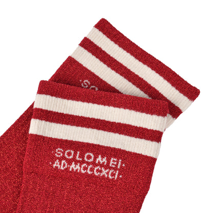 BRUNELLO CUCINELLI WOMEN'S TWO TONE KNIT SOCKS