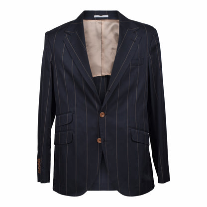 BRUNELLO CUCINELLI MEN'S WOOL BLEND 3 BUTTON CASUAL STRIPED SUIT NEW
