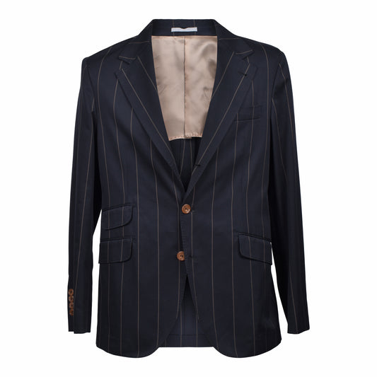 BRUNELLO CUCINELLI MEN'S WOOL BLEND 3 BUTTON CASUAL STRIPED SUIT NEW