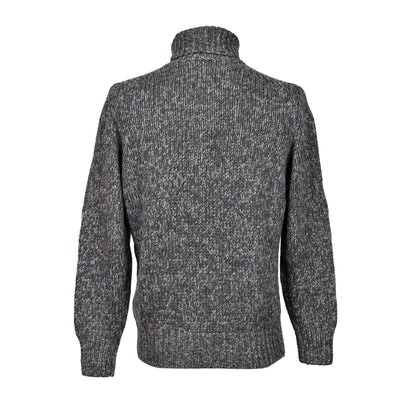BRUNELLO CUCINELLI MEN'S HEAVY CABLE KNIT CASHMERE TURTLE NECK SWEATER /PULLOVER