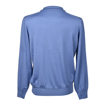 BRUNELLO CUCINELLI MEN'S CASHMERE BLEND BLUE 1/4 ZIP UP SWEATER/PULLOVER NEW