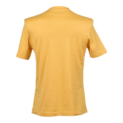 BRUNELLO CUCINELLI MEN'S 100% COTTON CREW NECK SLIM FIT SHORT SLEEVE LOGO TSHIRT