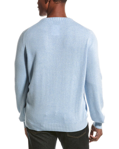 BRUNELLO CUCINELLI MEN'S 100% CASHMERE CREW NECK CASUAL PULLOVER/SWEATER