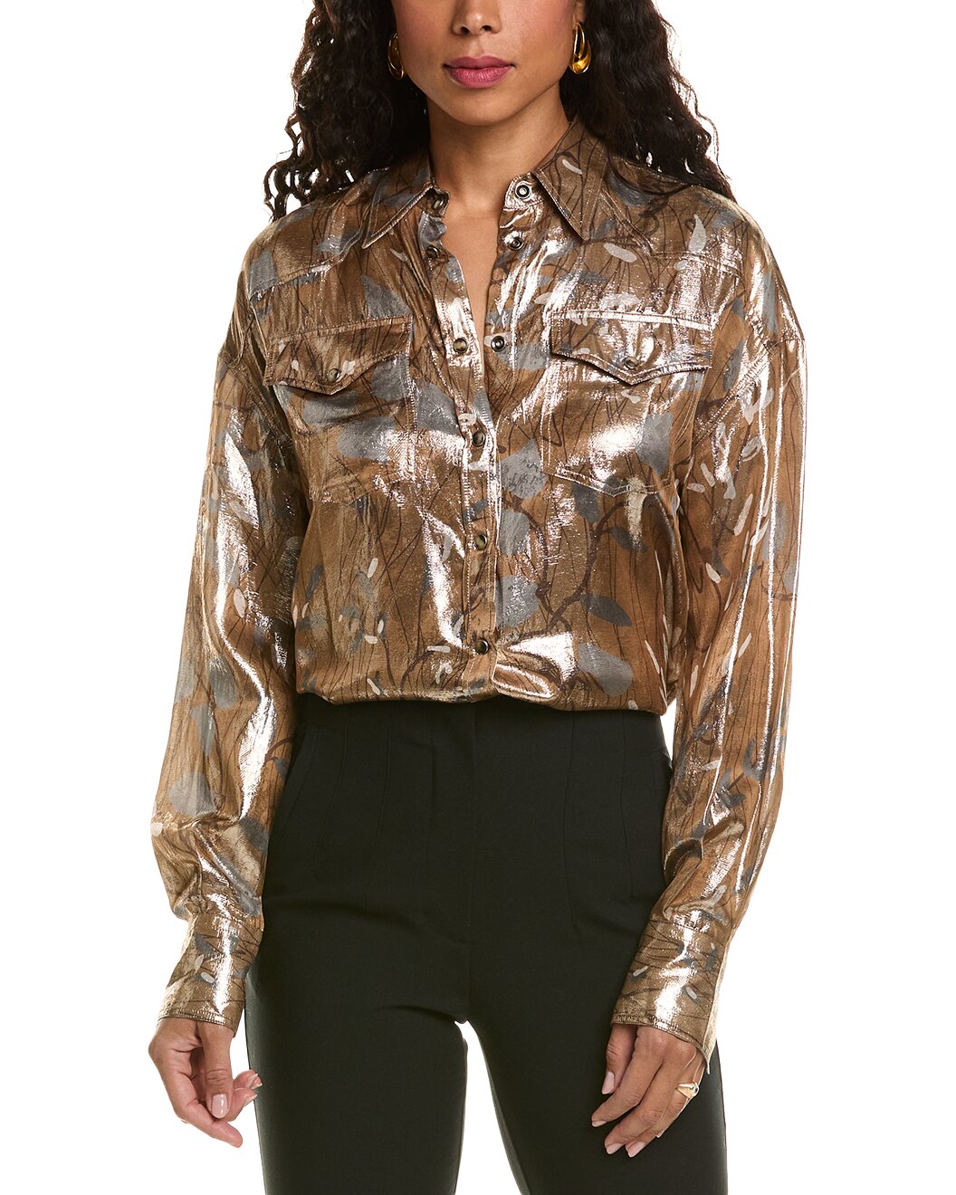 BRUNELLO CUCINELLI WOMEN'S SHIRT MD985NP406_C6601 NWT