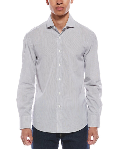 BRUNELLO CUCINELLI MEN'S CASUAL SLIM FIT LONG SLEEVE BUTTON DOWN SHIRT NEW