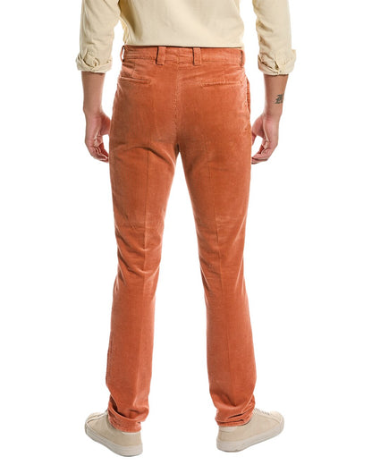 BRUNELLO CUCINELLI MEN'S 100% COTTON LEISURE FIT CASUAL CORDUROY PANTS