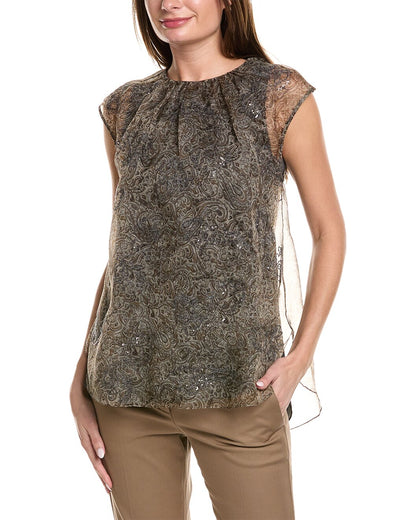 BRUNELLO CUCINELLI WOMEN'S SHIRT MD930HD200_C6901 NWT