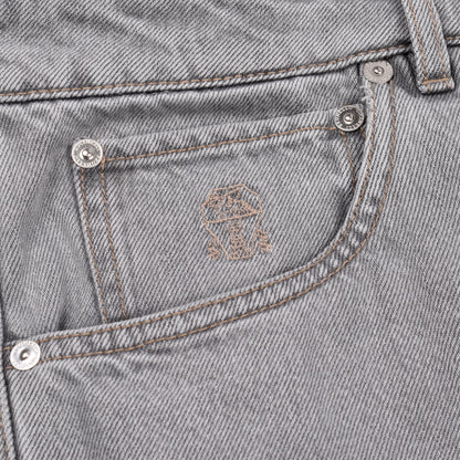 BRUNELLO CUCINELLI MEN'S LEISURE FIT FIVE POCKET DENIM STYLE JEAN PANTS NEW