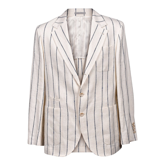 BRUNELLO CUCINELLI MEN'S WOOL BLEND 3 BUTTON CASUAL STRIPED SUIT NEW