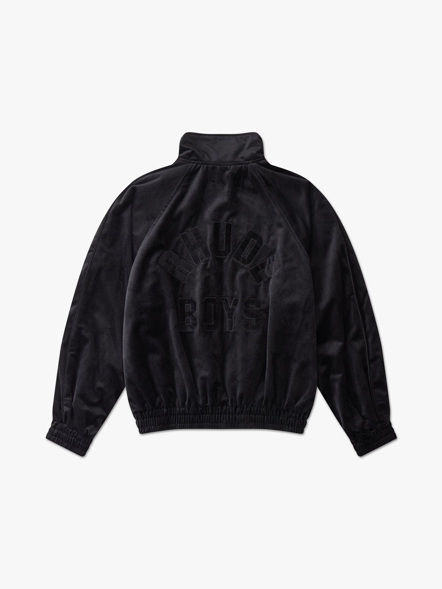 RHUDE MEN'S VELVET TRACK JACKET
