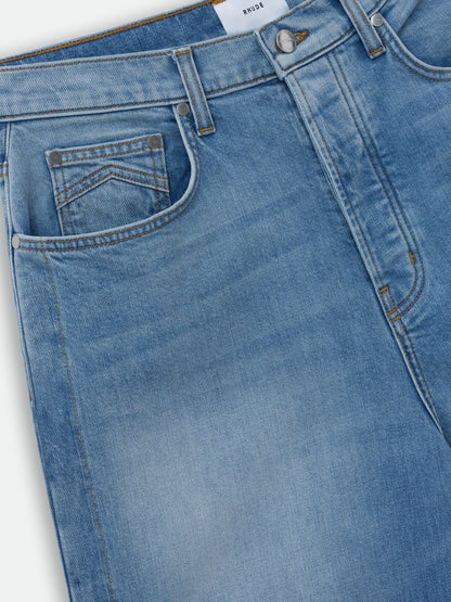 RHUDE MEN'S 90S TRAXEDO DENIM PANT