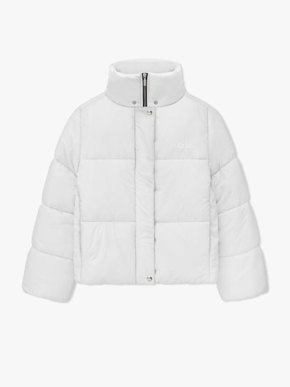 RHUDE MEN'S MOONLIGHT PUFFER JACKET WHITE/BLACK