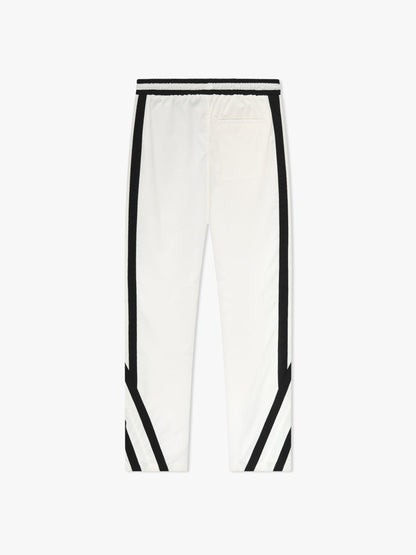 RHUDE MEN'S SKI-TRACK PANTS WHITE/BLACK