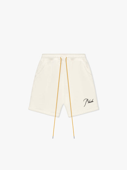 RHUDE MEN'S SWEATSHORT VTG WHITE