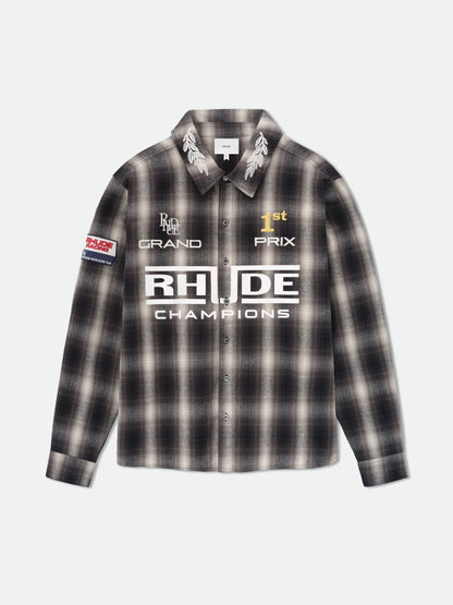 RHUDE MEN'S RACING FLANNEL