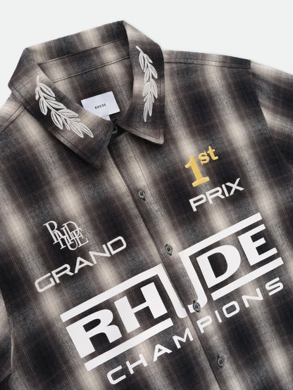 RHUDE MEN'S RACING FLANNEL