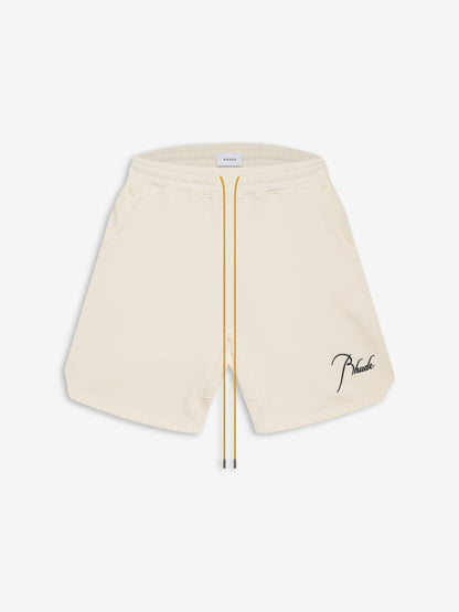 RHUDE MEN'S SWEATSHORT VTG WHITE
