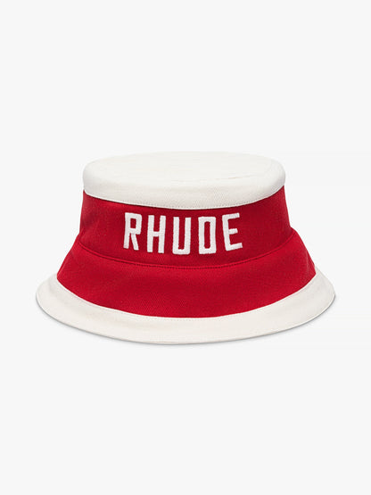 RHUDE MEN'S EAST HAMPTON BUCKE RED/CREAM