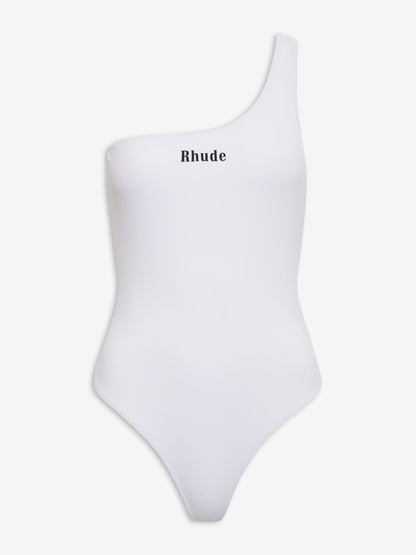 RHUDE WOMEN'S ONE-PIECE SWIM WHITE