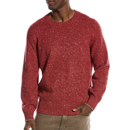 BRUNELLO CUCINELLI MEN'S CREW NECK KNIT CASHMERE SWEATER/PULLOVER