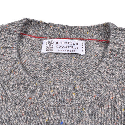 BRUNELLO CUCINELLI MEN'S 100% CASHMERE CREW NECK SWEATER/PULLOVER