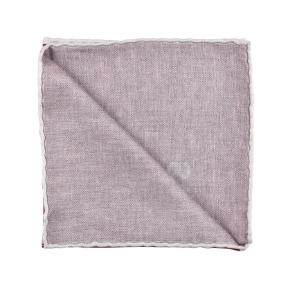 BRUNELLO CUCINELLI MEN'S 100% SILK LOGO POCKET SQUARE NEW