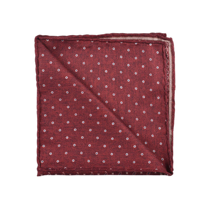 BRUNELLO CUCINELLI MEN'S 100% SILK TWO TONE GEOMETRIC POCKET SQUARE NEW