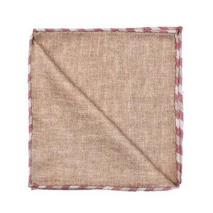 BRUNELLO CUCINELLI MEN'S 100% SILK PLAID POCKET SQUARE