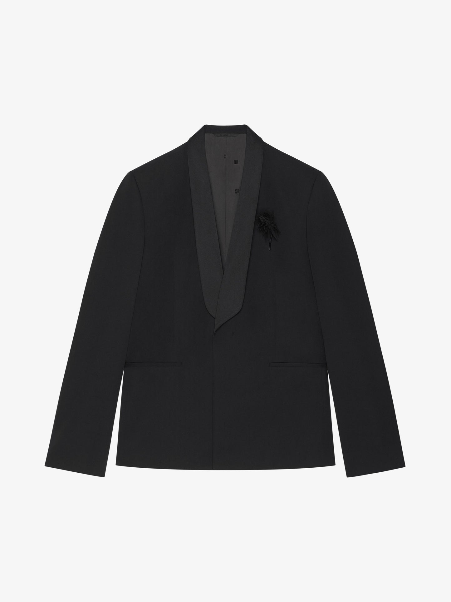 GIVENCHY MEN'S SATIN CHALE LAPEL JACKET WITH THISTLE NWT