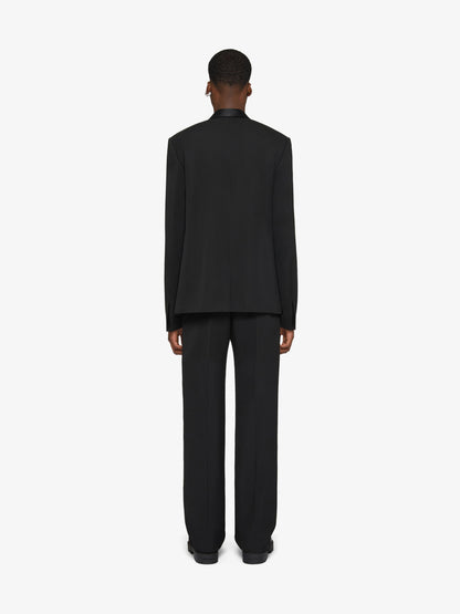 GIVENCHY MEN'S SATIN CHALE LAPEL JACKET WITH THISTLE NWT