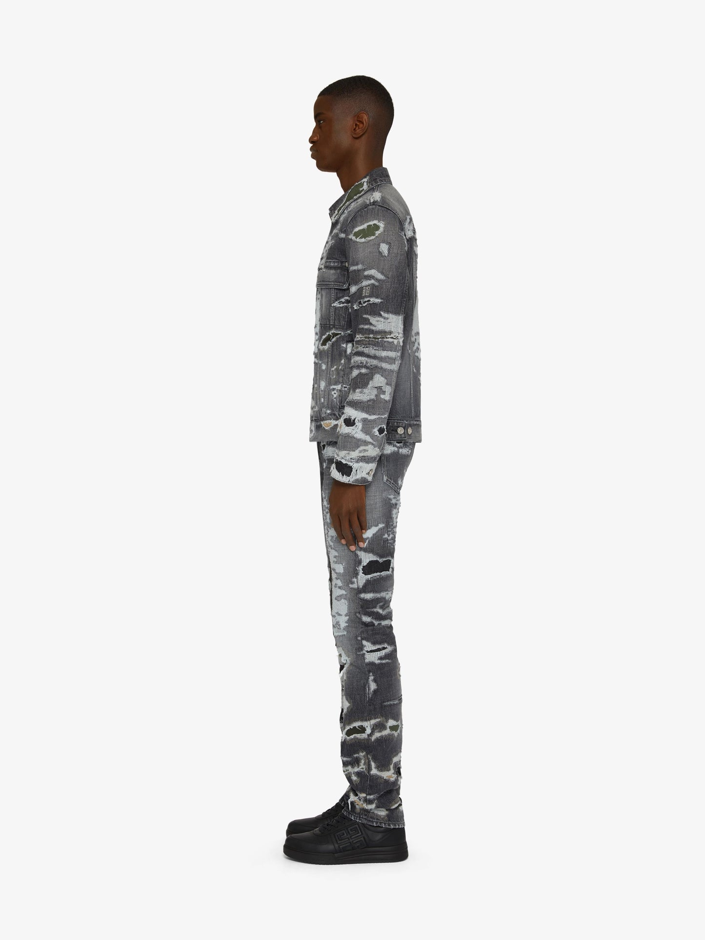 GIVENCHY MEN'S STRAIGHT FIT DENIM TROUSERS W/  LEG YOKE NWT