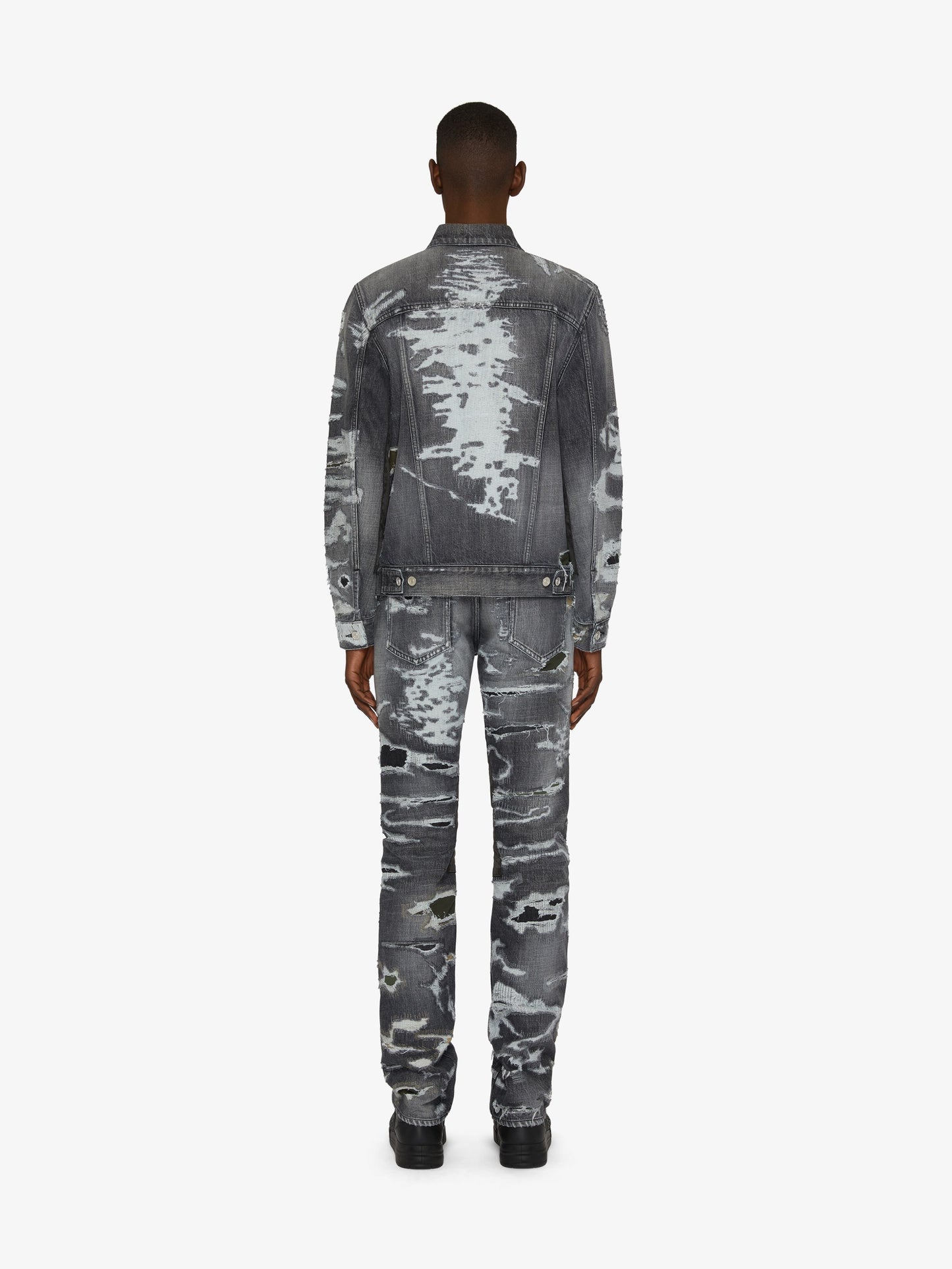 GIVENCHY MEN'S STRAIGHT FIT DENIM TROUSERS W/  LEG YOKE NWT