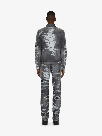 GIVENCHY MEN'S STRAIGHT FIT DENIM TROUSERS W/  LEG YOKE NWT