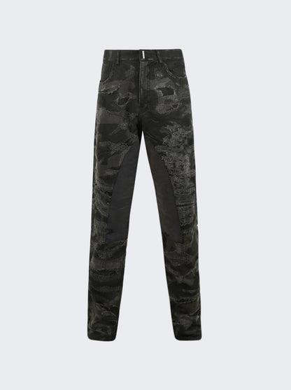 GIVENCHY MEN'S SLIM FIT DENIM TROUSERS W/ LEG YOKE NWT