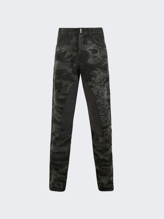 GIVENCHY MEN'S SLIM FIT DENIM TROUSERS W/ LEG YOKE NWT