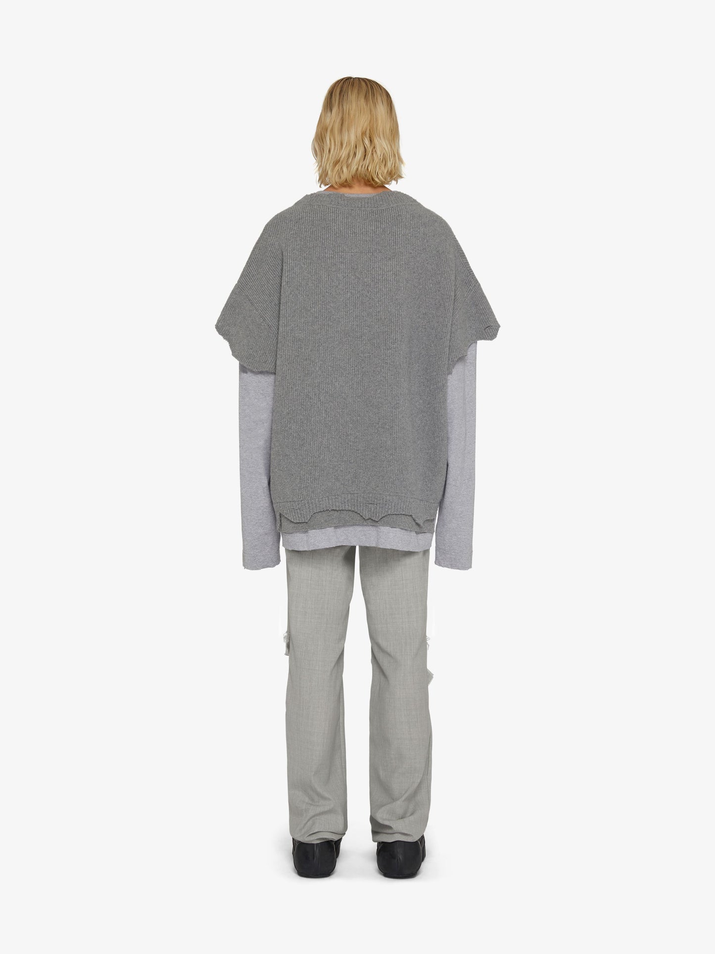 GIVENCHY MEN'S NO SIDESEAM STRAIGHT DESTROYED FIT PANTS NWT