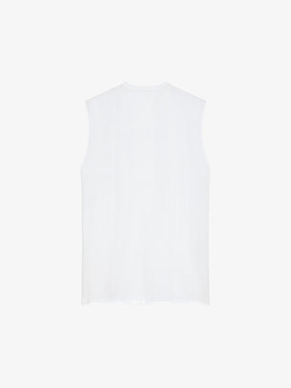 GIVENCHY MEN'S OVERSIZE RAW SLEEVELESS T-SHIRT NWT