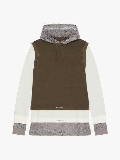 GIVENCHY MEN'S TIGHT TS & MESH HOOD ALL-IN-ONE LOOK 19 NWT