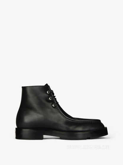GIVENCHY MEN'S SQUARED RIMMED LACE-UP ANKLE BOOT NWT