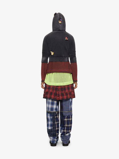 GIVENCHY MEN'S HOODIE & UNPICKED TS ALL-IN-ONE LOOK12 NWT