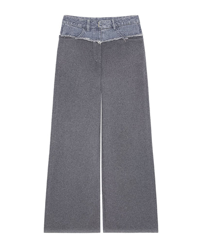 GIVENCHY WOMEN'S BI MATERIAL EXTRA WIDE LEG PANTS NWT