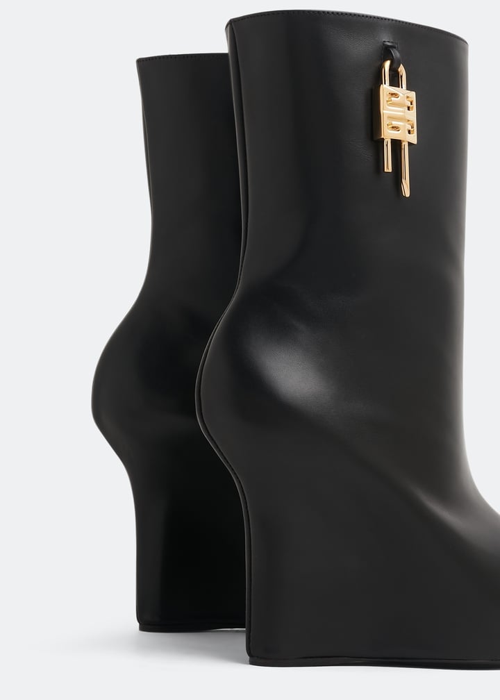 GIVENCHY WOMEN'S G LOCK WEDGE LOW BOOT 80MM NWT