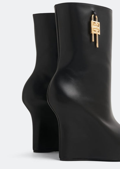 GIVENCHY WOMEN'S G LOCK WEDGE LOW BOOT 80MM NWT