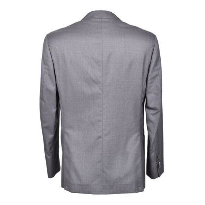 BRUNELLO CUCINELLI MEN'S GRAY VIRGIN WOOL/SILK BLEND TUXEDO BLAZER/DINNER JACKET