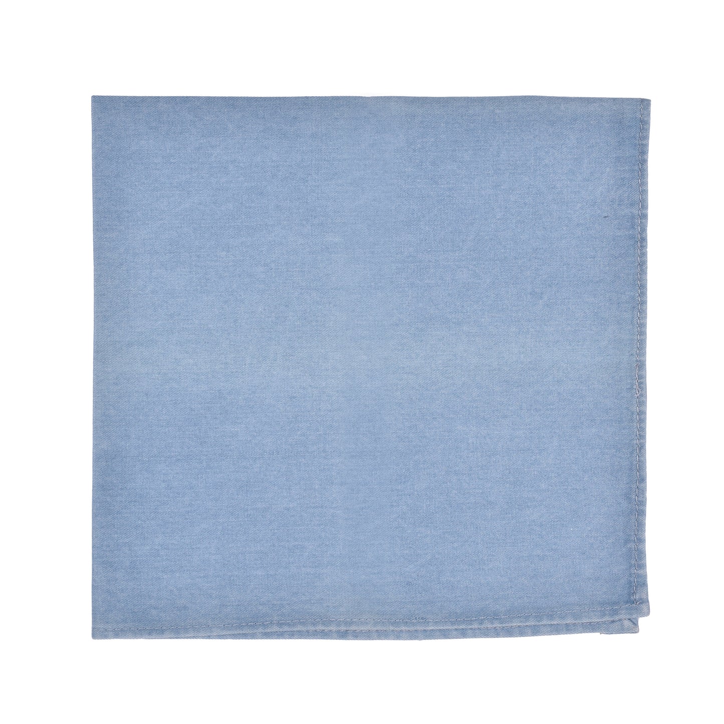 BRUNELLO CUCINELLI MEN'S  100% COTTON DENIM POCKET SQUARE